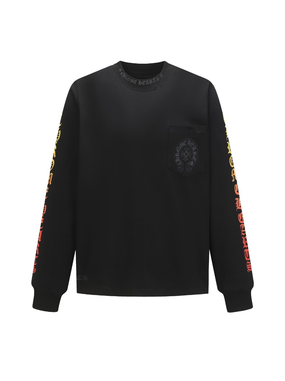 로고 와플 써멀 티셔츠