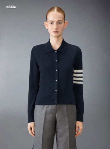 🍀 [THOM BROWNE] 톰브라운 밀라노 4바 카라 니트 가디건 🍀