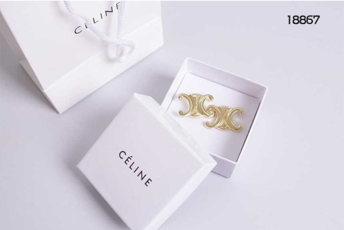 🔆 [CELINE] 셀린느 트리옹프 골드 로고 이어링 🔆