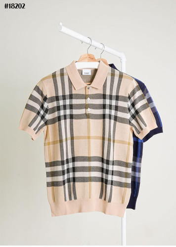 🔆 [BURBERRY] 버버리 클래식 체크 베이직 니트 폴로 셔츠 🔆