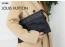 🔆 [LOUIS VUITTON] 루이비통 앙프렝뜨 블랙 파우치 클러치 숄더백 🔆