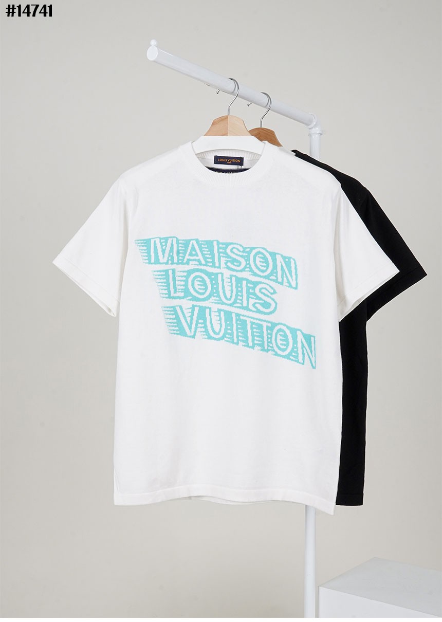 🔆 [Louis Vuitton] 루이비통 메종 LV 그래픽 울 니트 쇼트 슬리브드 🔆