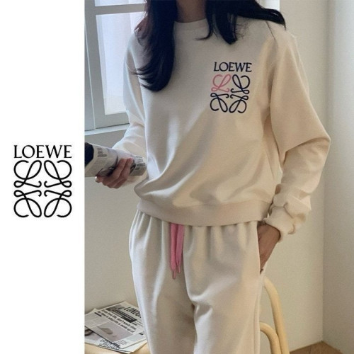 💕 로** 배색 자수 맨투맨 팬츠 셋업