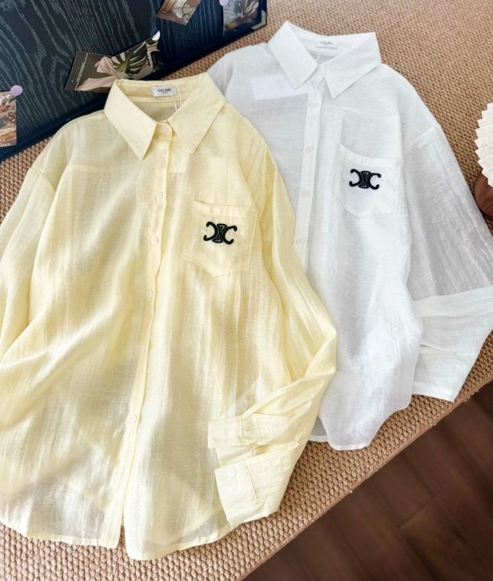 💕 셀** 25 트리옹프 린넨 셔츠 - 수입