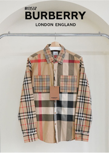 🔆 [BURBERRY] 버버리 남성 패치워크 빈티지 체크 코튼 셔츠 🔆