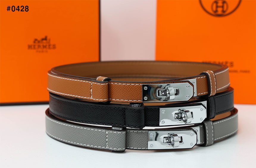 🍀 [HERMES] 에르메스 켈리(Kelly) 18 실버 버클 벨트 🍀