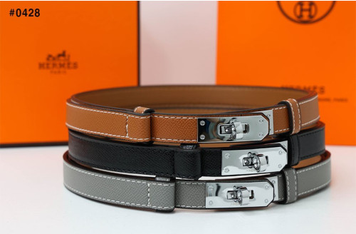 🍀 [HERMES] 에르메스 켈리(Kelly) 18 실버 버클 벨트 🍀