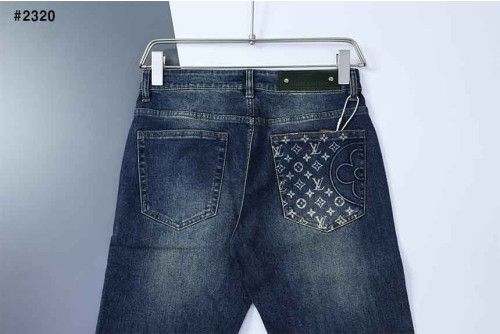 🍀 [Louis Vuitton] 루이비통 플라워 로고 데님진 🍀
