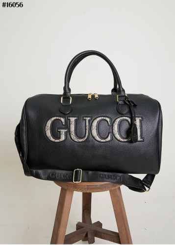 🔆 [GUCCI] 구찌 GG 로고 블랙 레더 더플백 🔆