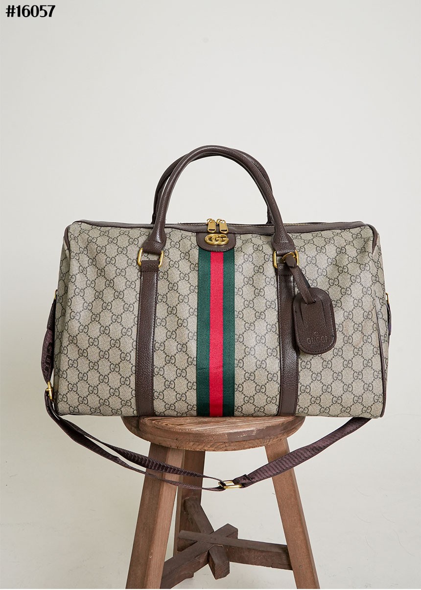 🔆 [GUCCI] 구찌 샤보이 GG 웹 더플백 🔆