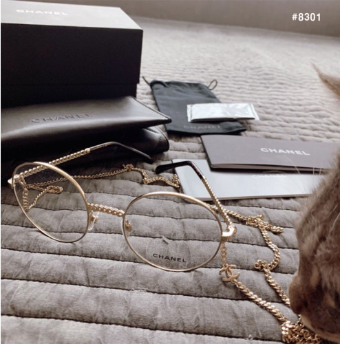 🍀 [CHANEL] 샤넬 빈티지 라운드 체인 골드 안경  🍀