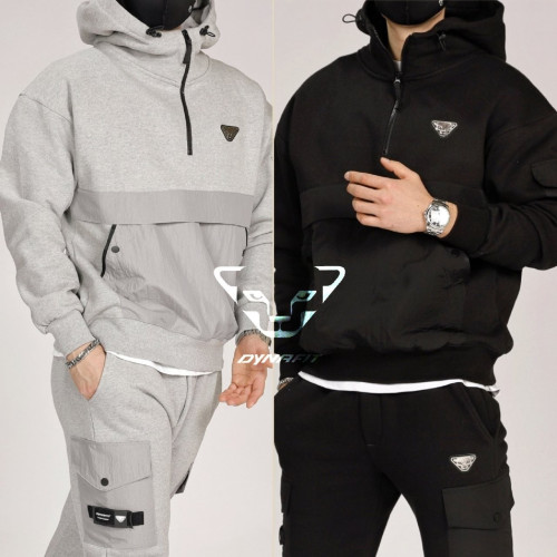 1 <다이나핏  3단 헤비 반집업 후드 세트>