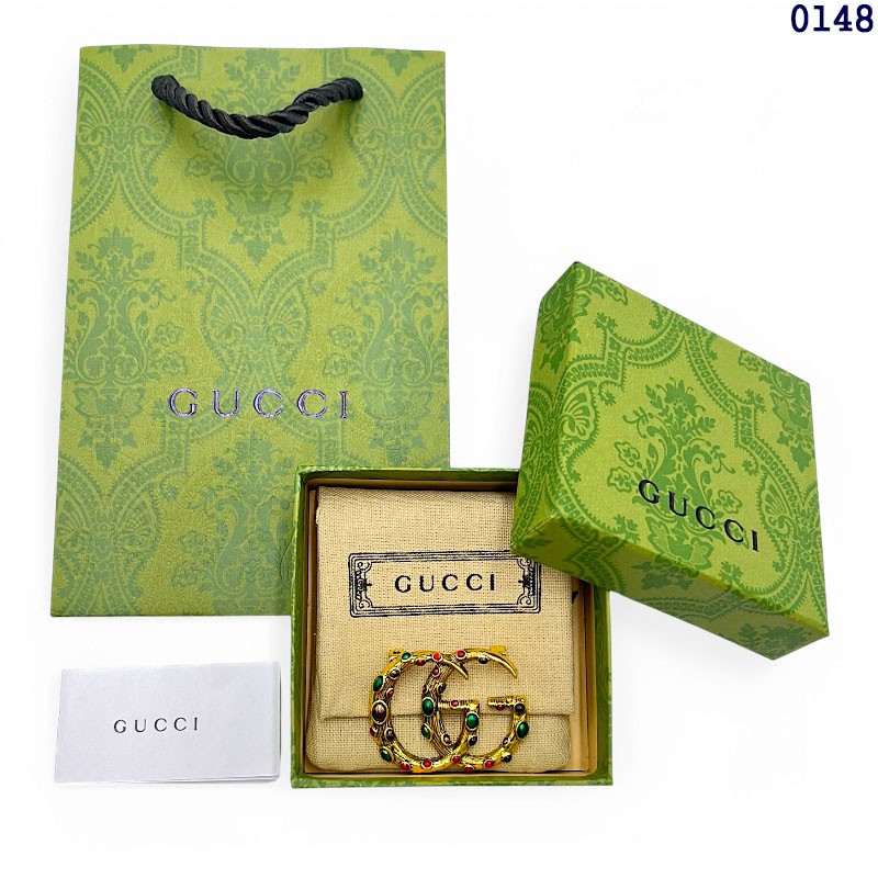 👹구* 인터로킹 GG 골드 로고 브로치👹