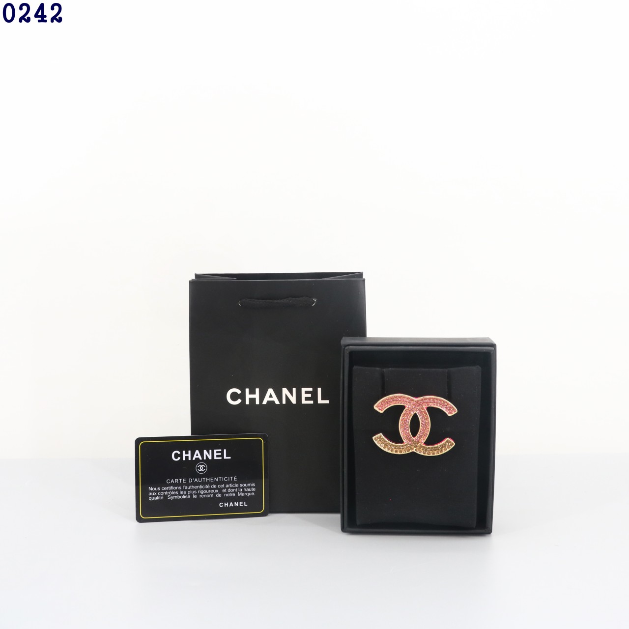 👹샤* 핑크골드 큐빅 브로치👹