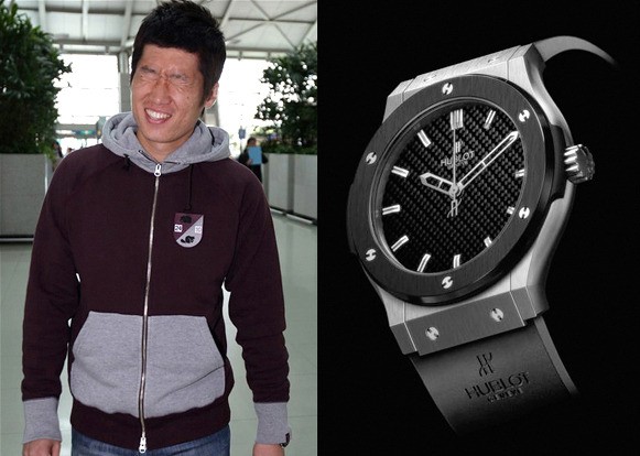 위블로 티타늄 클래식 퓨전 블랙 다이얼 러버 남성