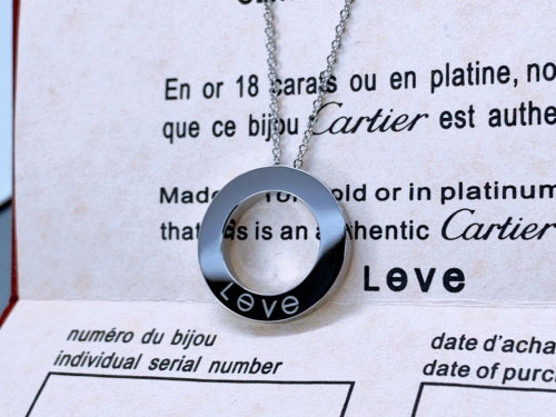 까르띠에 LOVE 네크리스, 다이아몬드 - 실버
