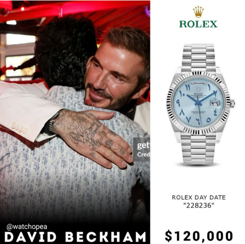 롤렉스 데이 데이트 플래티넘 아랍 한정판