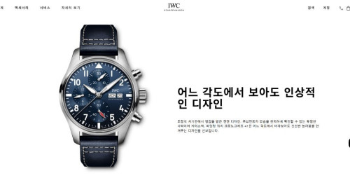IWC 샤프하우젠 파일럿 워치 크로노그래프