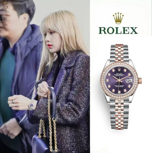 롤렉스 레이디-데이트저스트 28mm 279381RBR 오베르진 다이아 셋팅 쥬빌리