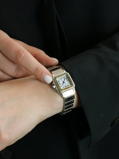 까르띠에 산토스 갈베 0902 콤비금장