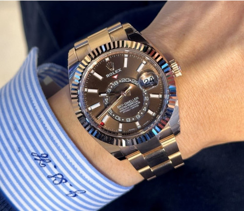 롤렉스 스카이드웰러 42mm 336935 초콜릿 오이스터