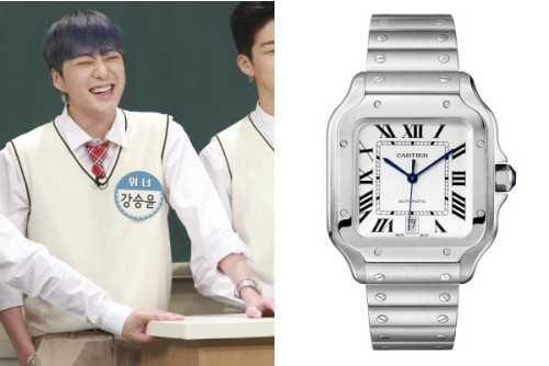 까르띠에 산토스 42mm 화이트다이얼 브레이슬릿