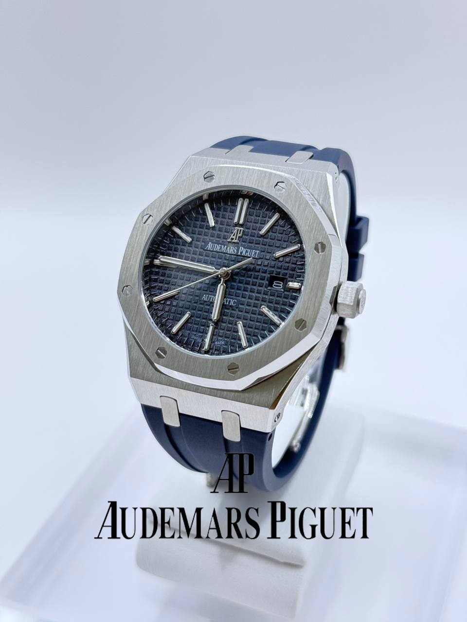  로얄오크 블루 다이얼 밴드시계