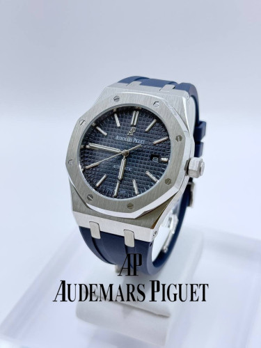  로얄오크 블루 다이얼 밴드시계