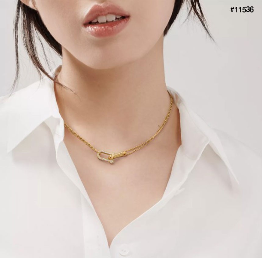 🔆 [TIFFANY & CO] 티파니앤코 링크 펜던트 네크리스 로즈골드 목걸이 🔆