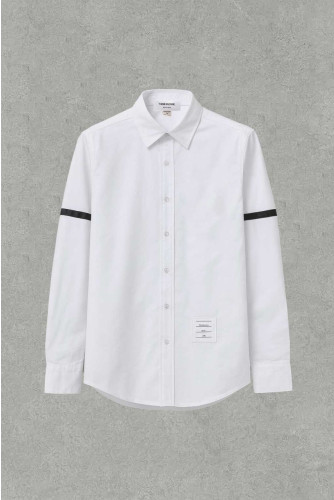 톰브라운 블랙 밴드 버튼 다운 옥스포드 셔츠