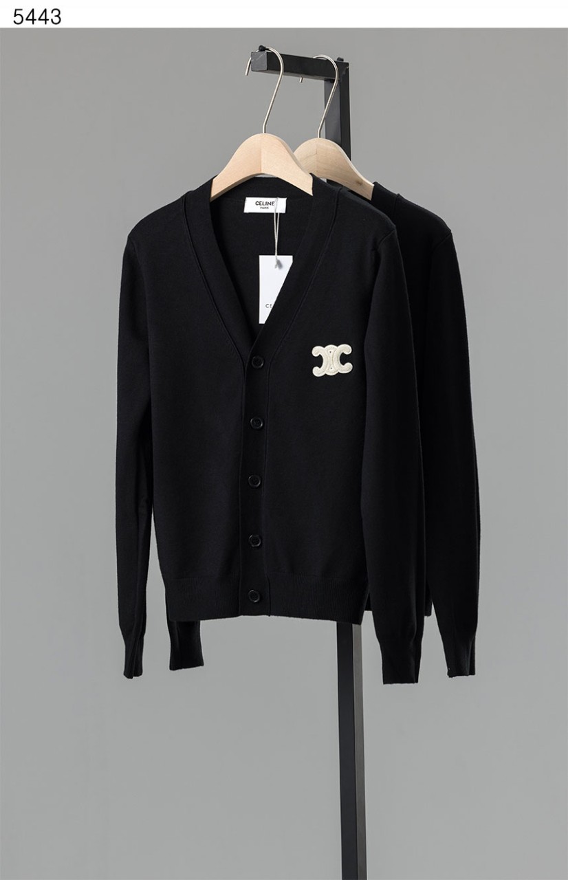 #셀린느 [Celine].빅 트리오페 로고 브이 가디건 신상입고💢 #상의 #가디건 #5443