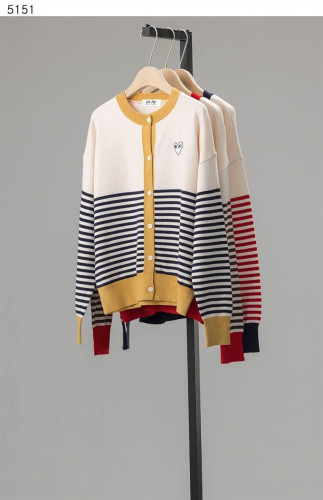 #꼼데가르송 [COMME des GARCONS] 스트라이프 투톤 라운드 가디건 신상입고💢 #상의 #가디건 #5151