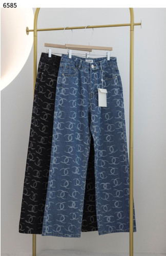 #샤넬 [Chanel]  진 프린티드 자수 데님 신상입고💢 #하의 #팬츠 #6585