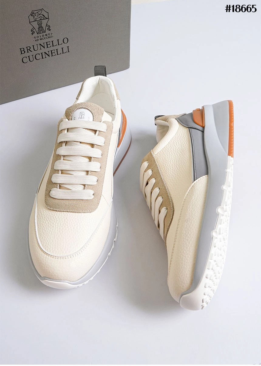 🔆 [BRUNELLO CUCINELLI] 브루넬로 쿠치넬리 프레셔스 테크노 로우탑 스니커즈 🔆