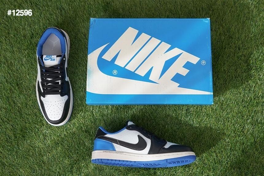 🔆[NIKE] 나이키 조던1 레트로로우 OG 블랙 다크파우더 블루 스캇🔆