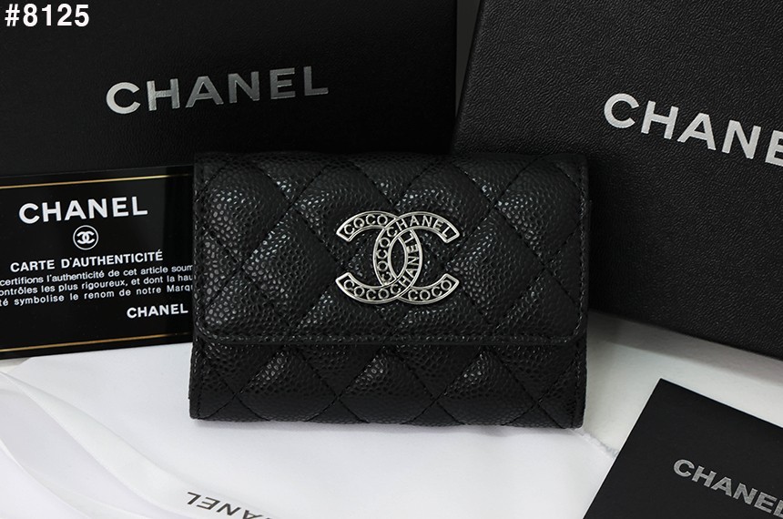 🍀 [CHANEL] 샤넬 CC 레터링 플랩 캐비어 카드 지갑 🍀
