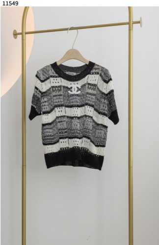 #샤넬 [Chanel] 스트라이프 블랙 여성 니트 신상입고💢 #상의 #니트 #11549