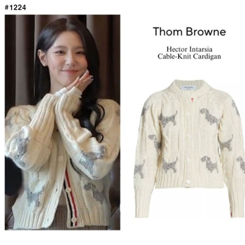 🍀 [THOM BROWNE] 톰브라운 체크 도네갈 헥터 가디건 🍀