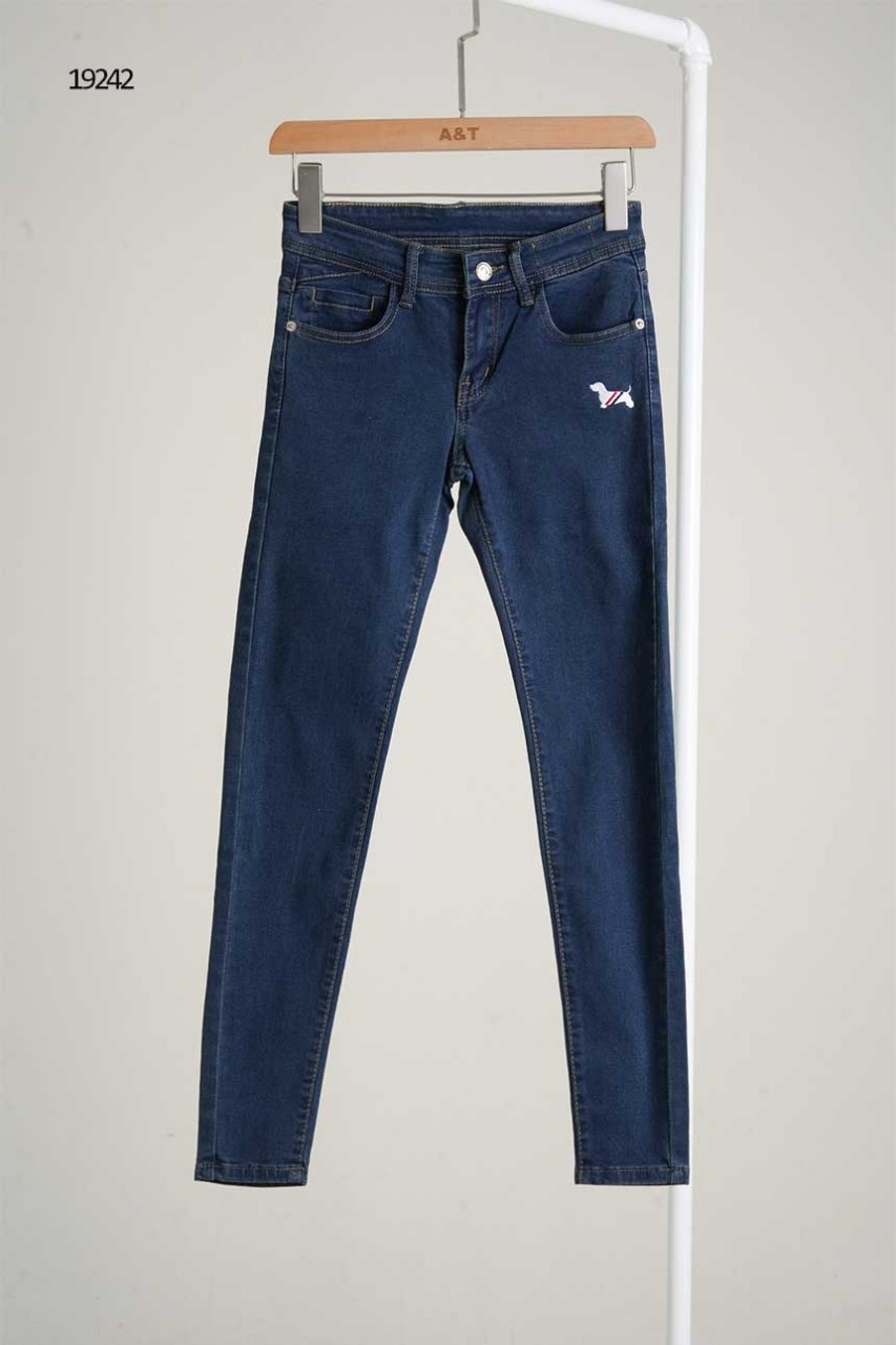 🔆 [THOM BROWNE] 톰브라운 도그자수 슬림핏 데님 팬츠 🔆