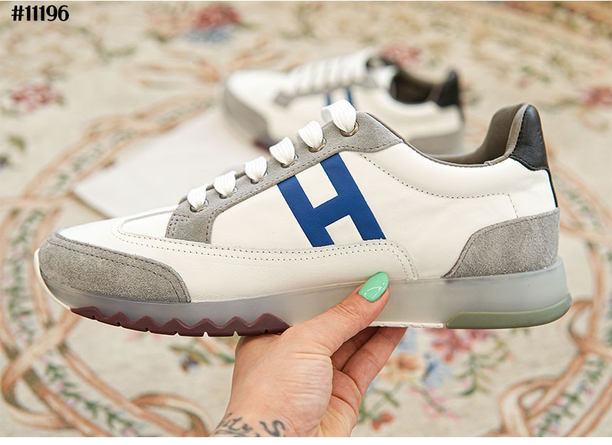 🔆 [HERMES] 에르메스 트레일 카프스킨 블랙탭 스니커즈 🔆