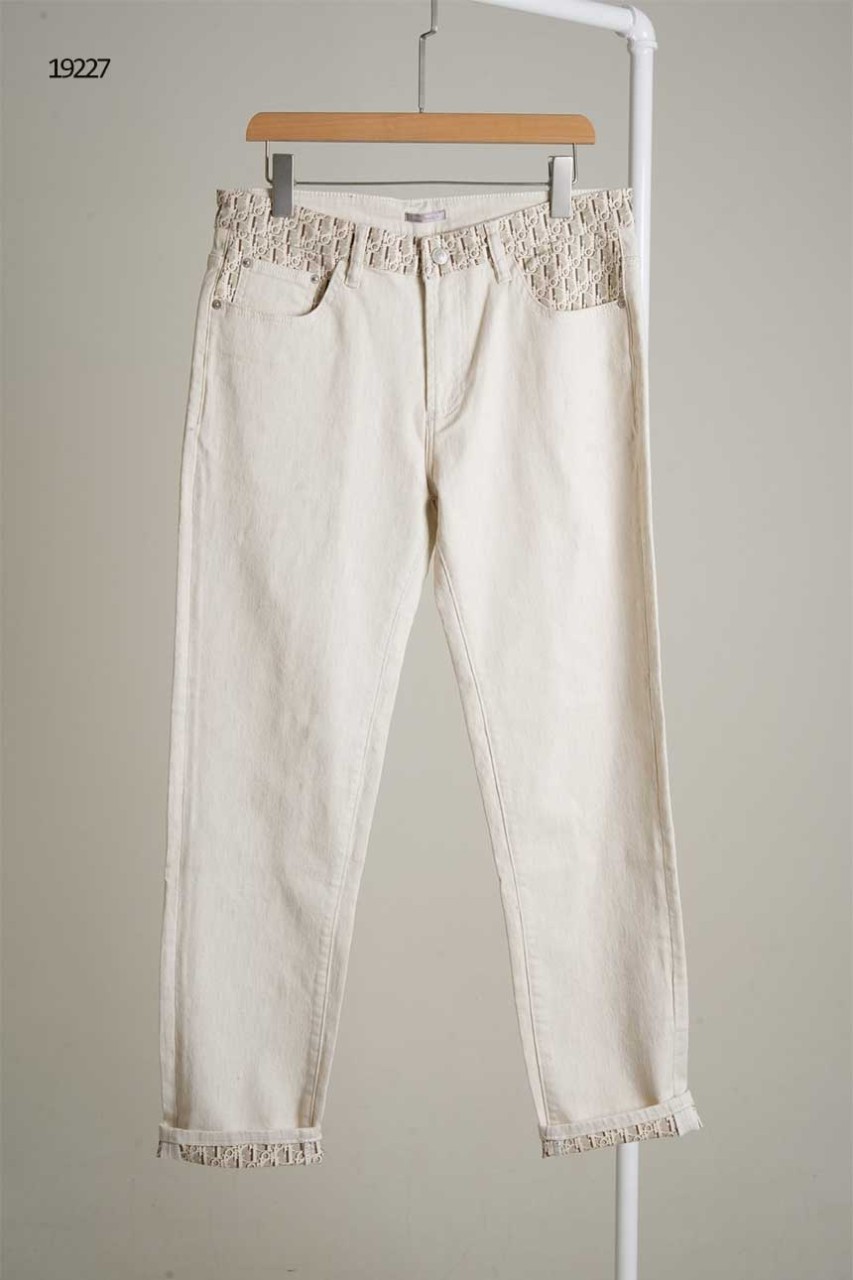 🔆 [DIOR] 디올 남성 브라운패치 오블리크포켓 롤업 데님팬츠🔆