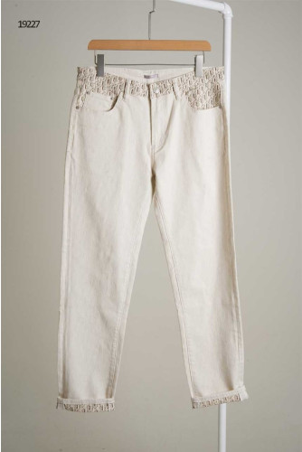 🔆 [DIOR] 디올 남성 브라운패치 오블리크포켓 롤업 데님팬츠🔆