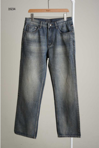 🔆 [Chrome Hearts] 크롬하츠 브라운레더패치 포켓로고 데님팬츠 🔆