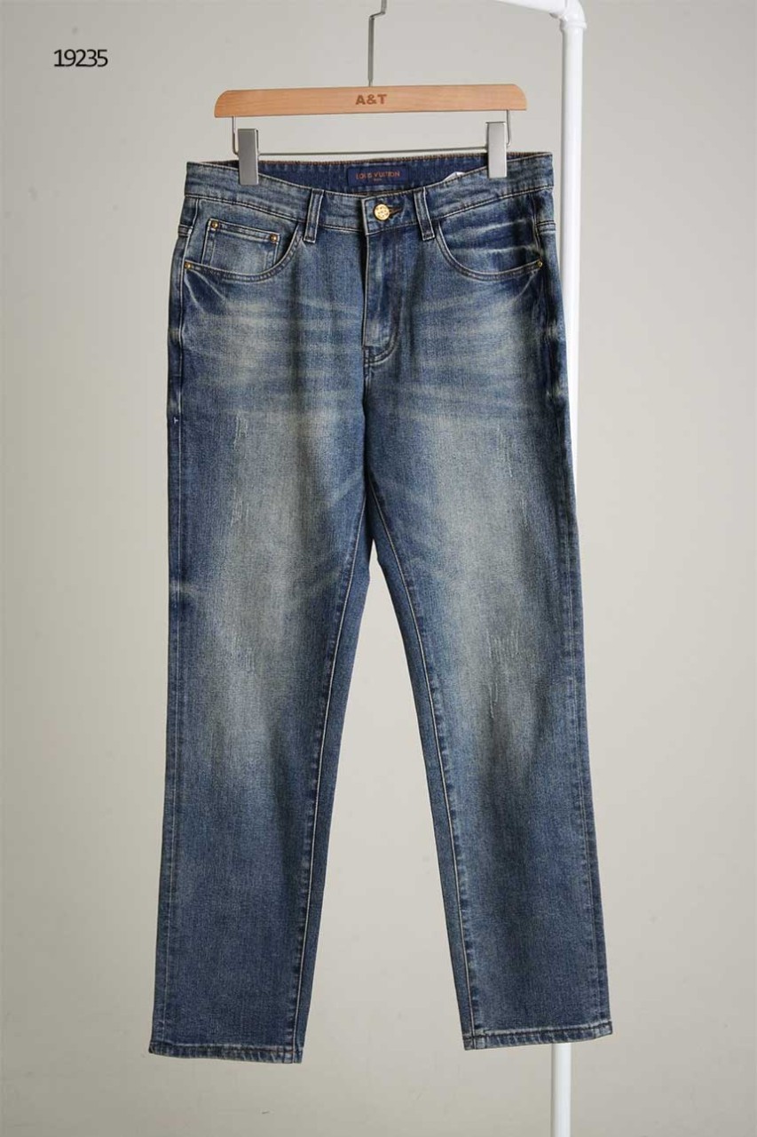 🔆 [LOUIS VUITTON] 루이비통 레더패치 포켓엠보로고 데님팬츠 🔆