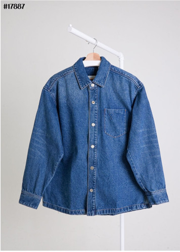 🔆 [AMI] 아미 하트 로고 오버사이즈 데님 셔츠 자켓 🔆