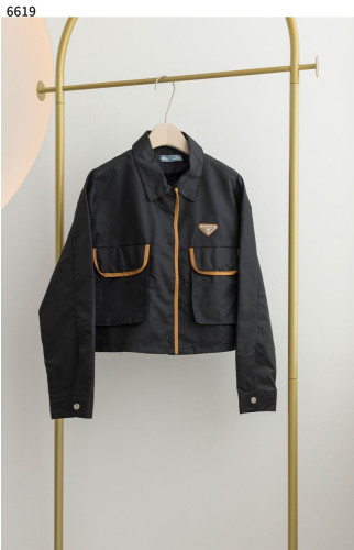 #프라다 [PRADA]  Re-Nylon logo-appliqué cropped jacket 신상입고💢 #상의 #자켓 #6619