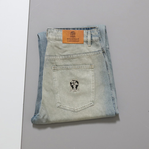 #브루넬로쿠치넬리 [ B*unello Cucinell ] 무릎 절개 브라더 배기핏 진 입고💢 #남성하의 #청바지