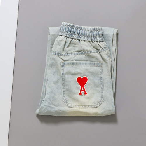 #아미 [ AM* ] 하트로고 세미 와이드 진 입고💢 #남성하의 #청바지