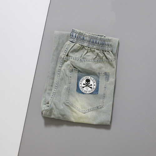 #필립플레인 [ PP ] 백 스컬패치 스트레이트 팬츠 입고💢 #남성하의 #청바지