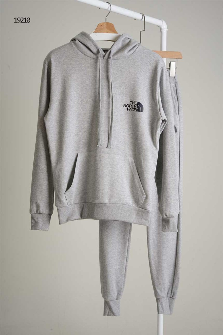 🔆 [THE NORTH FACE] 노스페이스 로고 그래픽 후드 맨투맨 & 밴딩 팬츠 셋 🔆